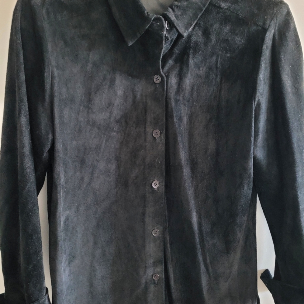 Genuine leather shirt